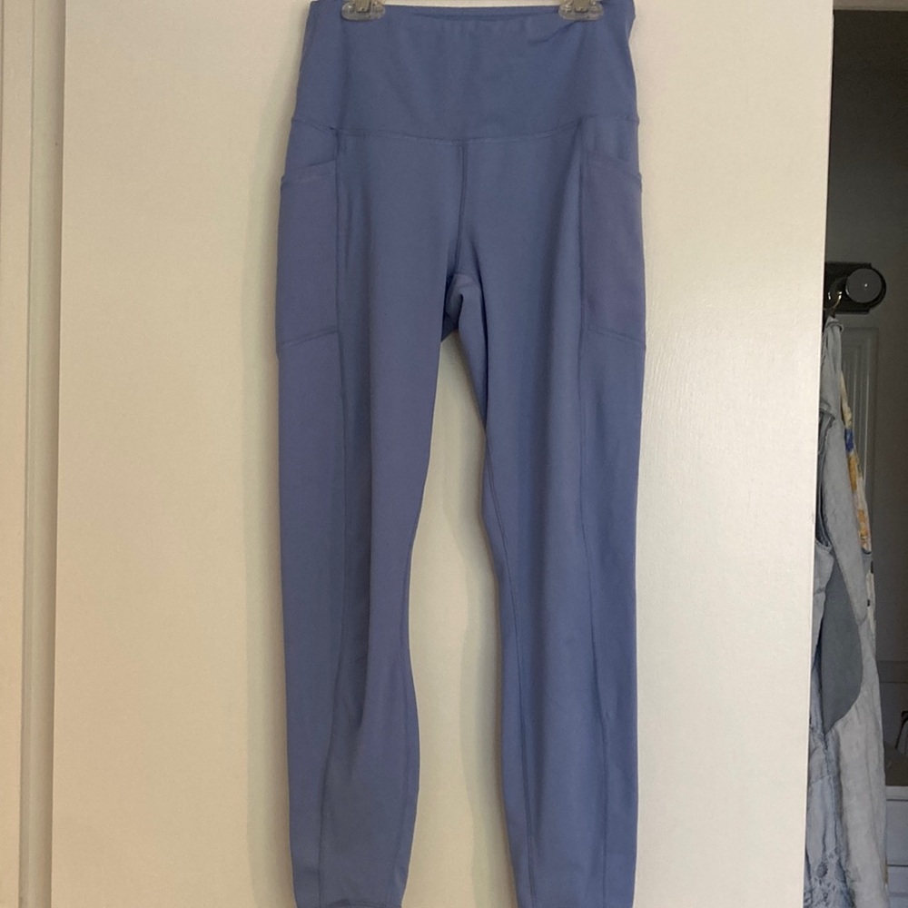 90 Degree By Reflex Blue Leggings for Active Comfort